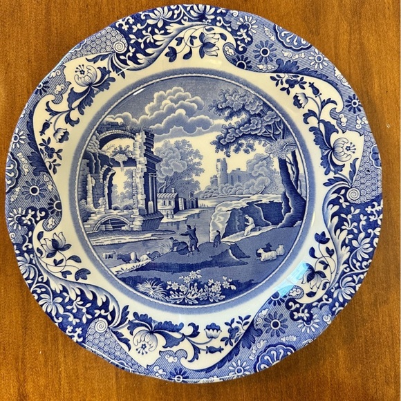 Spode Blue Italian 10" Dinner Plates Set of 10 - Picture 6 of 13